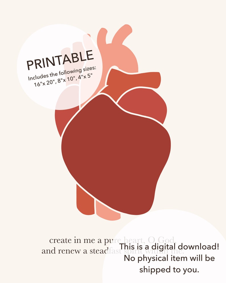 Printable Christian Wall Art Psalm 51 10 Pure Heart Bible Etsy printable-christian-wall-art-psalm-51-10-pure-heart-bible-etsy