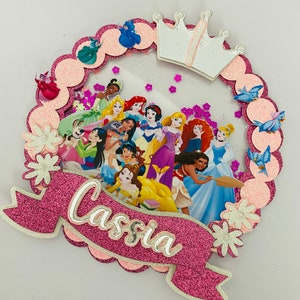 Princess shaker cake topper