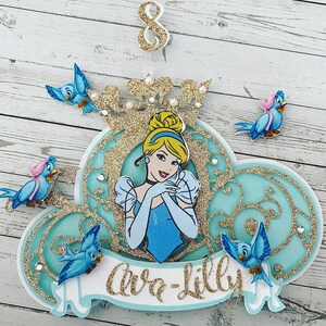 Cinderella cake topper