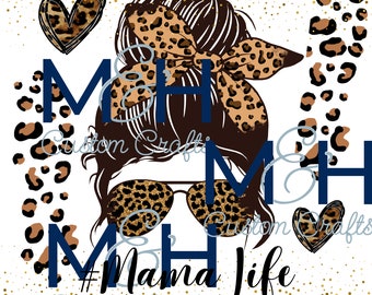 Messy Bun - Leopard Print