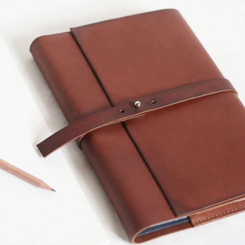 Personalized Refillable Leather Journal Cover for Moleskine Etsy