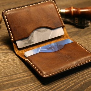 Leather Wallet  Personalized wallet  Leather Business Card Holder  Leather Minimalist Wallet  Credit Card Case  Slim Wallet Mens