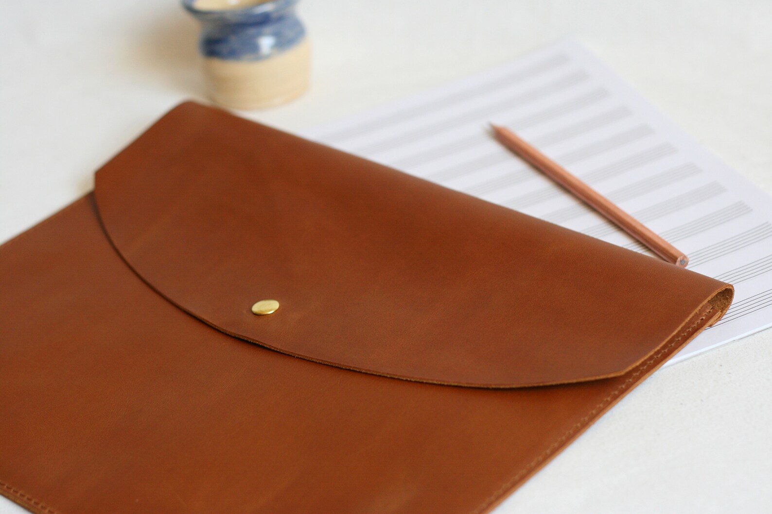 Leather folder A4 A3 Leather document holder Leather folder Etsy