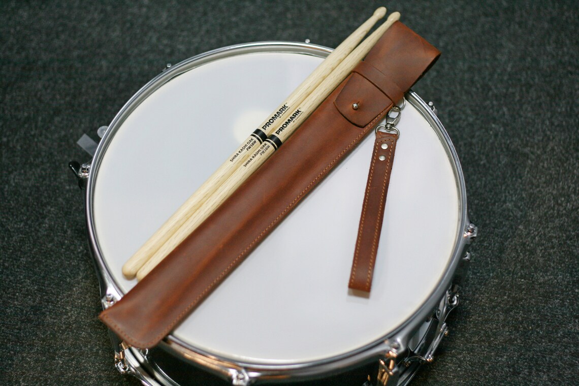 Drum stick Leather Bag Personalized drumstick bag Leather Etsy