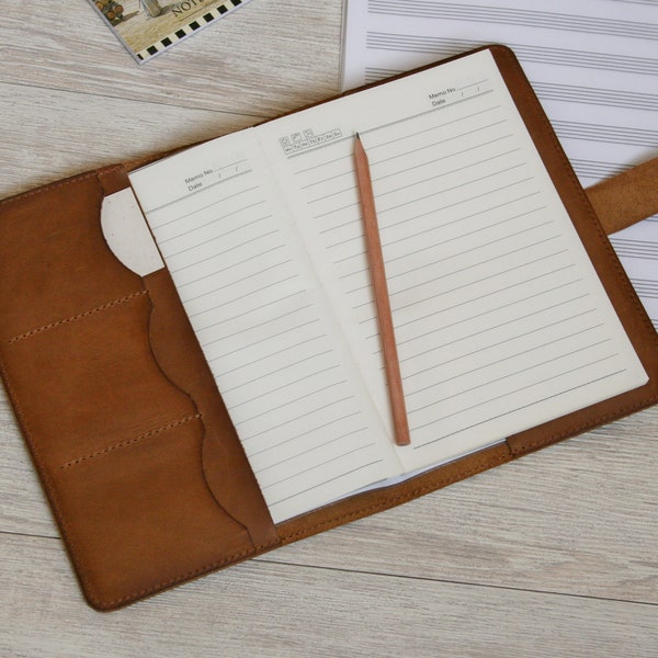 Leather Portfolio Moleskine Etsy