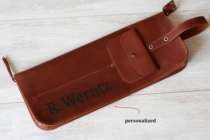 Drum Stick Bag Drumstick Bag With Zip Personalized Leather Etsy
