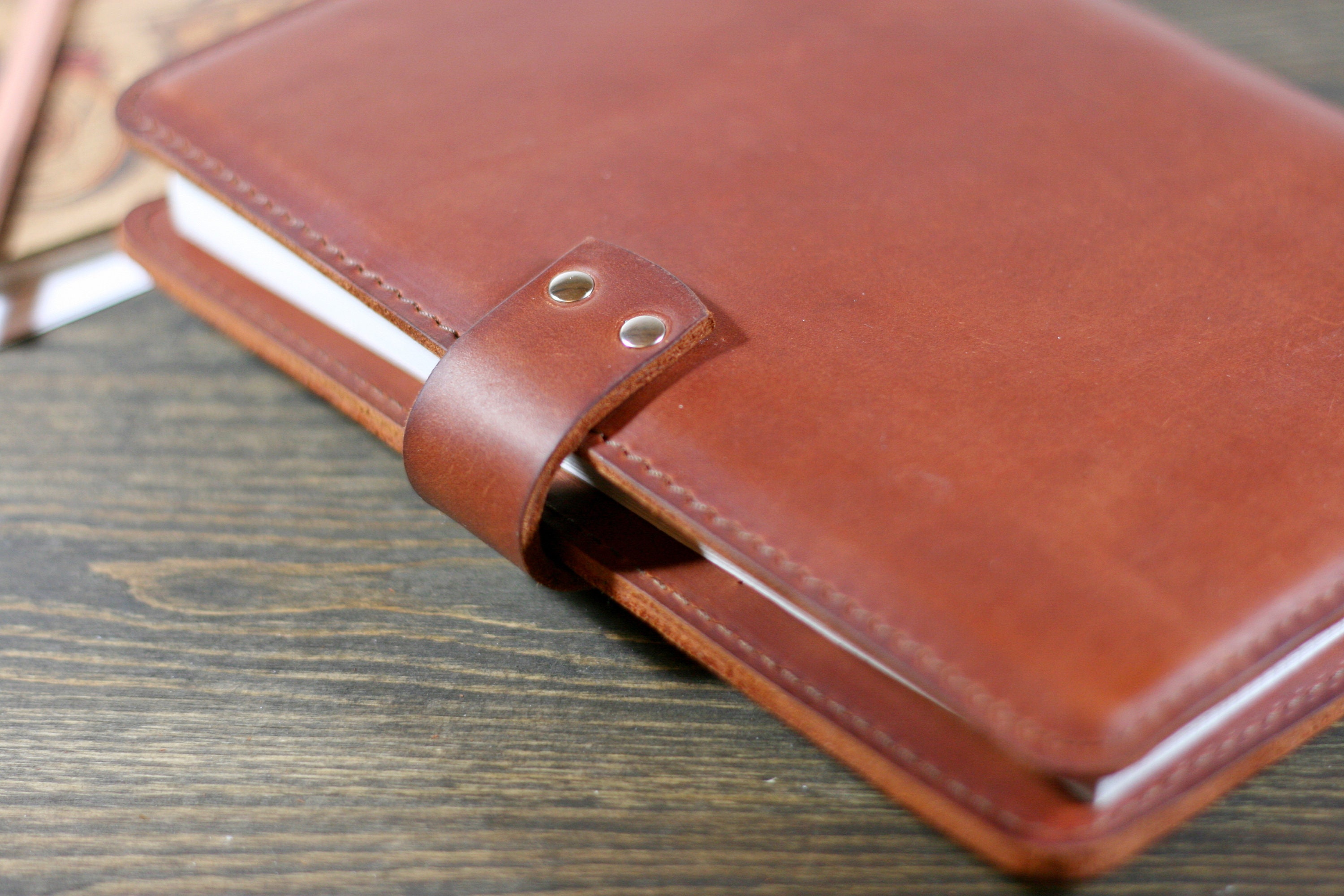 Leather Notebook Cover A5 Personalized Cover A5 Etsy