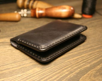 Leather Wallet, Personalized wallet   Leather Business Card Holder, Leather Minimalist Wallet, Credit Card Case, Slim Wallet Mens