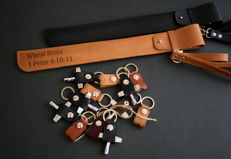 Drum Key Holder Leather Key Holder Personalized Gift Handmade Etsy