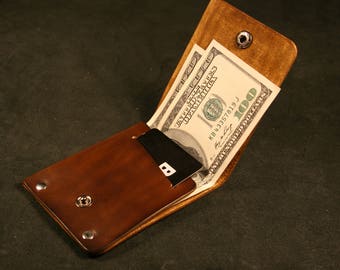 Leather Wallet  Personalized wallet Mens Wallet  Handmade Wallet  Thin wallet  Minimalistic Wallet  Leather Slim Wallet Mens