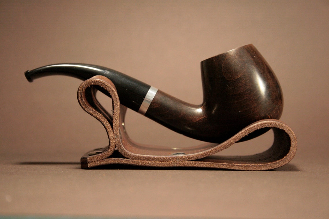 Leather Pipe Stand Handmade Pipe Stand Pipe Holder Pipe Rack Etsy