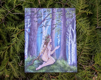 Fine Art Print - Earth Goddess Art - Forest Fairy Art - Celtic Goddess Art - Enchanted Forest Art - Magical Forest Art- Magical Art Print