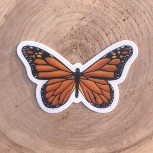 Adesivo de borboleta monarca - Adesivos de arte - Adesivos de borboleta - Adesivo para laptop - Adesivo para garrafa de água - Adesivo Boho - Adesivo de vinil