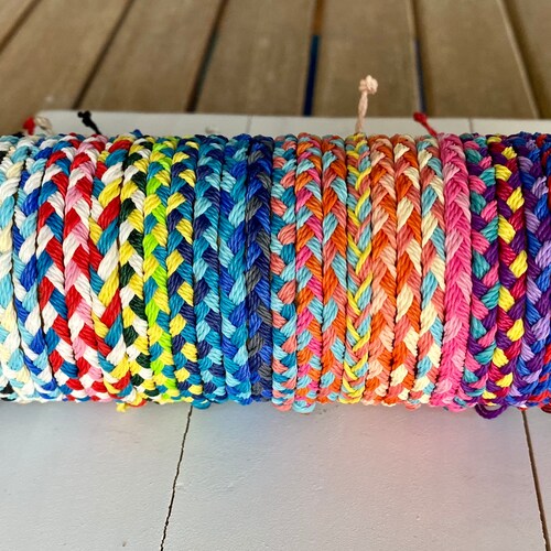 Flat Braided Wax Cord Bracelet 