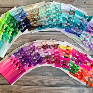 tie dye hair ties-colorful hair ties-stretchy hair ties-tie dye fold over elastic hair bands