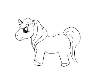 Unicorn Vector SVG, DXF, AI, eps