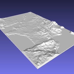 Francia Modelo de mapa 3D STL