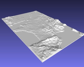 France 3D map model STL