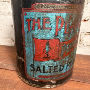 Vintage Planters Peanut Salted 10 LB Tin