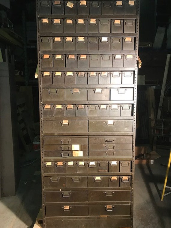 Vintage Colossal 1940's American Industrial Multi Drawer Parts