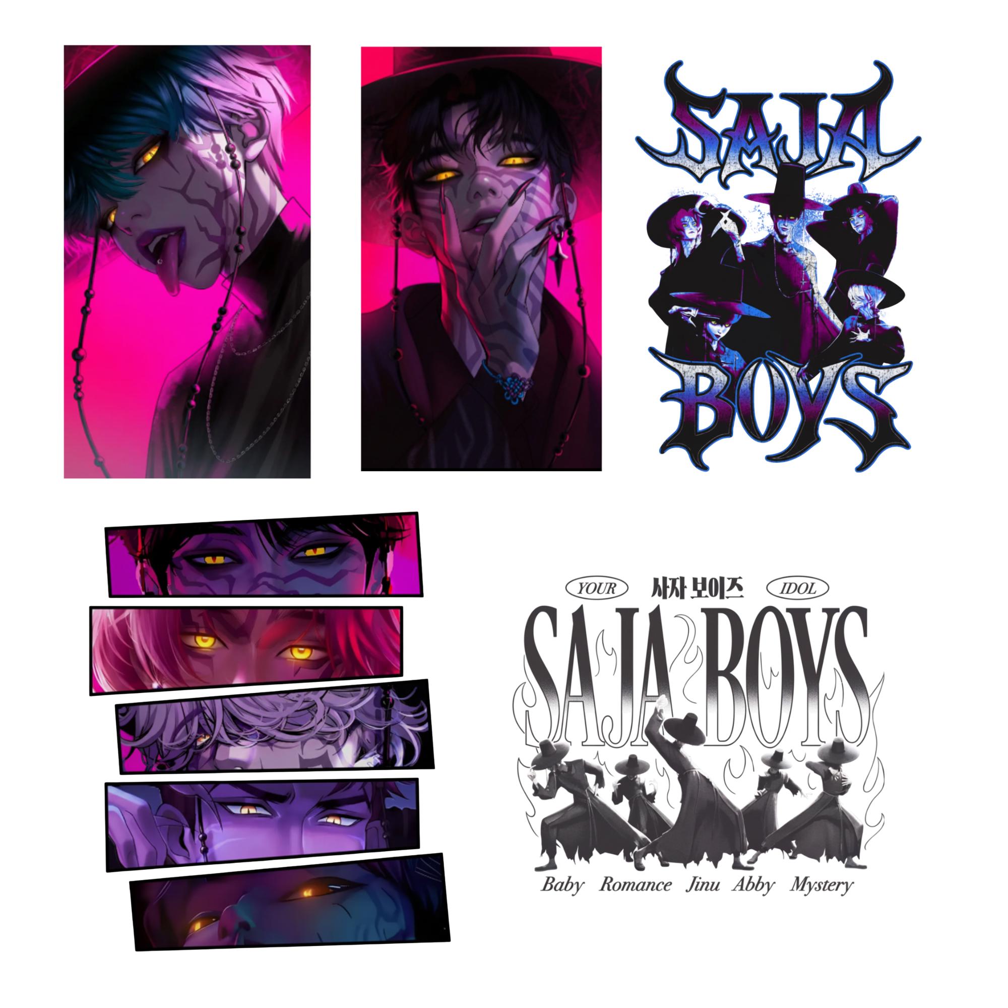 Kpop Demon Hunters Saja Boys Huntrix Digital File Png Merch Golden