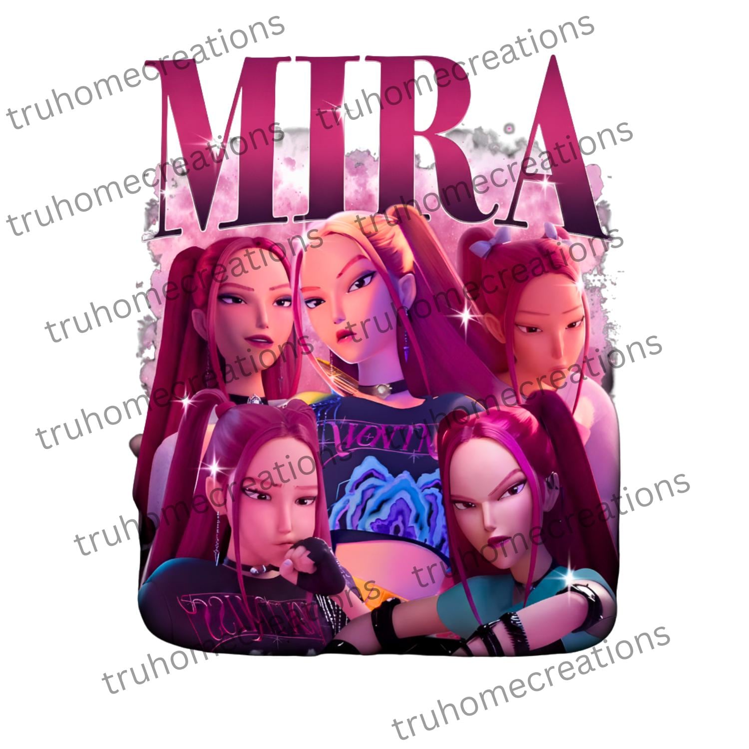 Huntrix, Huntrx, KPOP Demon Hunters Girls Rumi Golden PNG Digital FILES ...