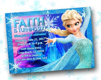 Frozen Birthday Invitation | Frozen Party Invitation | Frozen Party Invite | Frozen Party Decor | Frozen Party Supplies | Printable Invite