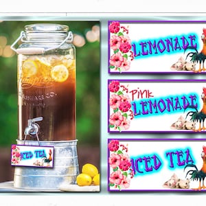 Moana Drink Labels | Moana Party Decorations Printable | Moana Birthday Decor | Disney Moana Party Printables | Instant Digital Download