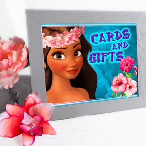 MOANA DECORATIONS PRINTABLE Digital Moana Party Sign, Moana Birthday Decorations, Moana Party Decorations, Moana Birthday Decoration Decor