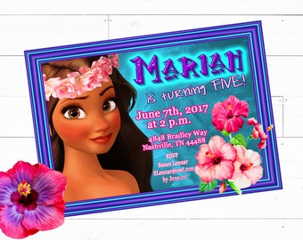 Moana Birthday Invitation Printable | Moana Party Invitation | Moana Party Invite | Moana Birthday Printables | Disney Moana Decorations