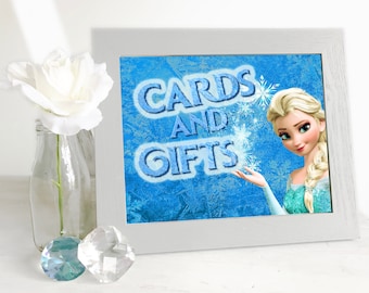 Frozen Birthday Sign | Frozen Party Decor | Frozen Birthday Decorations | Elsa Birthday | Frozen Party Supplies | Printable Frozen Sign