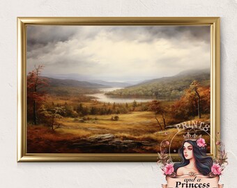 Autumn Landscape | Printable Wall Art for Fall | Landscape Oil Painting | Fall Art | Vintage Prints | Fall Home Decor | Autumn Decor