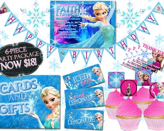 Frozen Invite | Frozen Birthday Invitation | Frozen Party Decor | Frozen Birthday Decorations  | Frozen Theme | Printable Frozen Invitation
