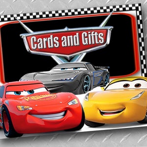 Cars Birthday Sign | Cars Birthday Decorations | Cars Party Theme | Lightning McQueen Birthday | Printable Cars Party Decor