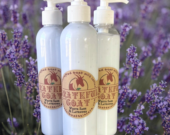 White Sage & Lavender Goat Milk Lotion, 8oz