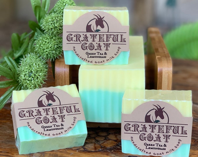 Green Tea and Lemongrass Goat Milk Soap