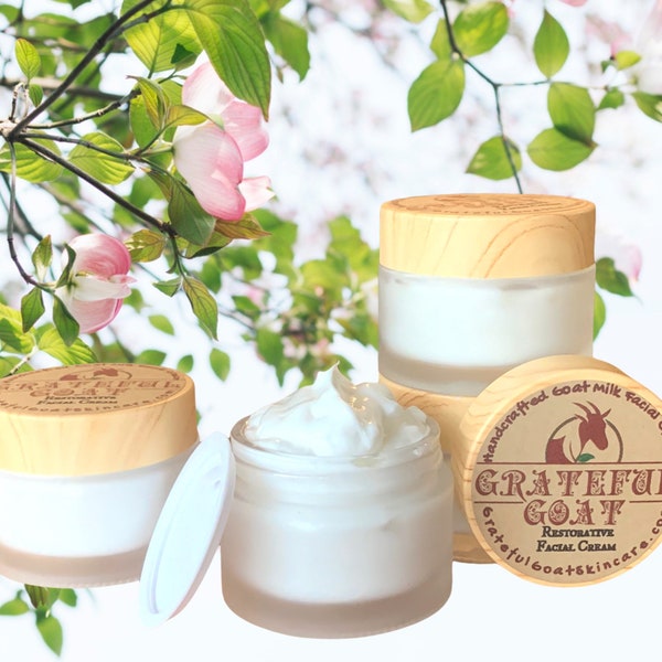 Restorative Goat’s Milk Facial Cream, unscented with SPF