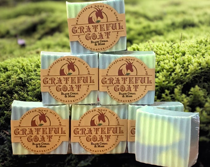 Black Coral & Moss Goat Milk Soap