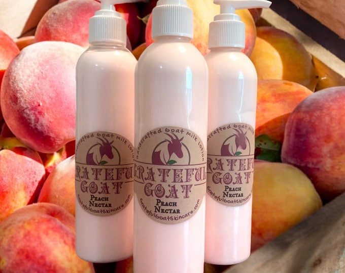 Peach Nectar Goat's Milk Lotion, 8oz
