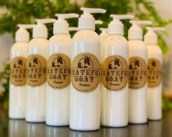 Naked Goat Milk Lotion, 8oz Unscented
