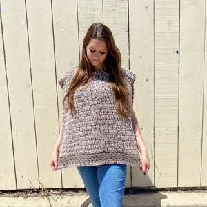 Najin Poncho, Crochet Poncho, Crochet Pattern, Fall Poncho, Poncho Pattern, Beginner Crochet Pattern