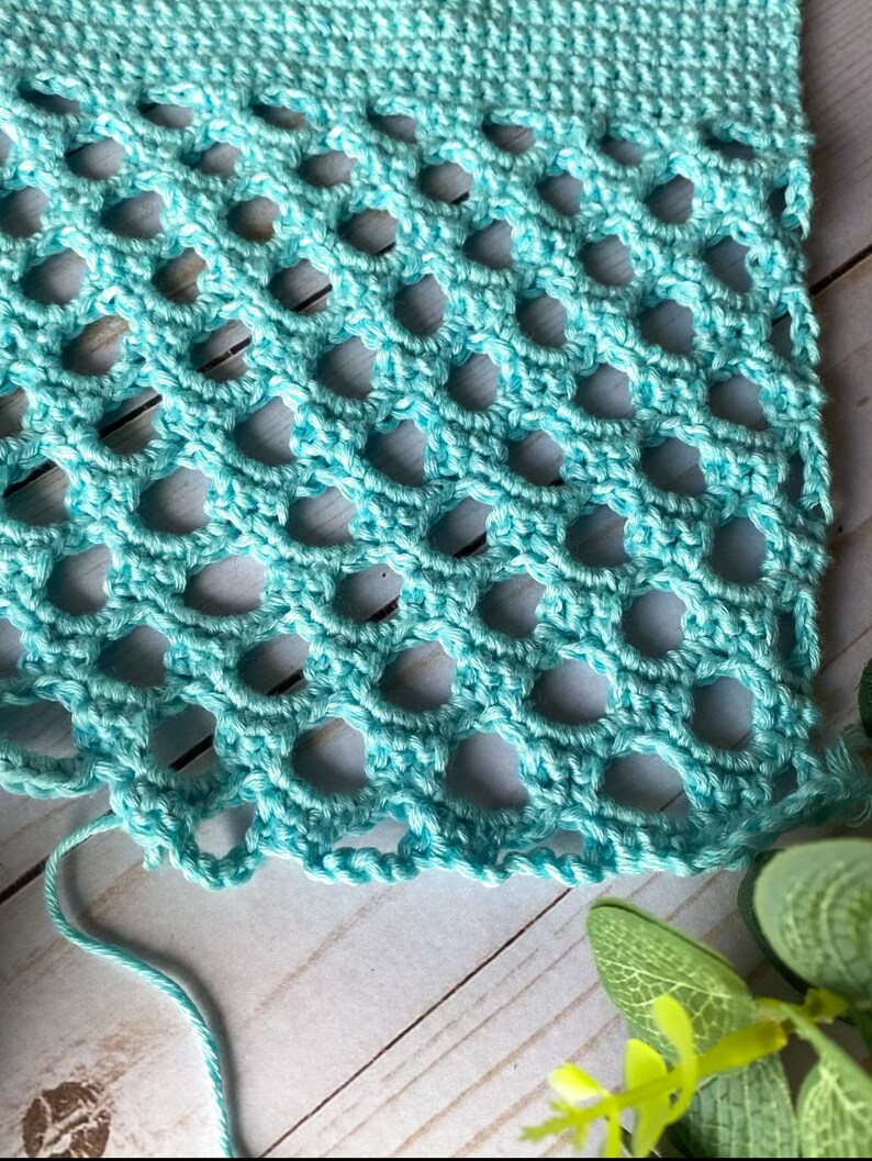 Apis Pocket Scarf, Crochet Pocket Scarf, Crochet Shawl, Crochet Wrap, Crochet Scarf, Honeycomb Trellis Stitch, Trellis Stitch image 8