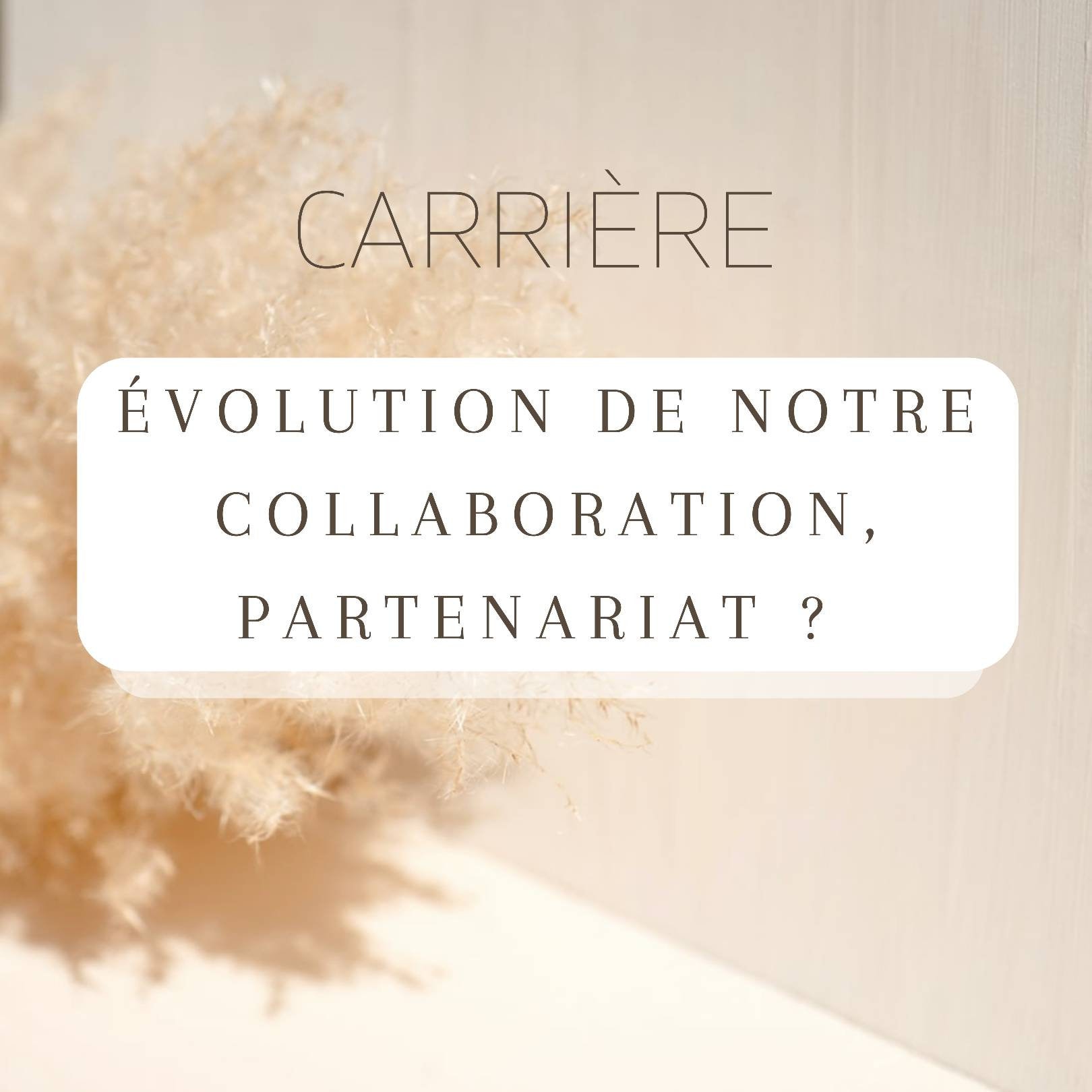 Carrière - Évolution de Notre Collaboration ou Partenariat. Tirage Spécial. Réponse Sous 24H