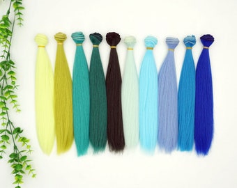 Synthetic Doll Hair Weft: BJD/SD/Monster High/Blythe Doll Customizing