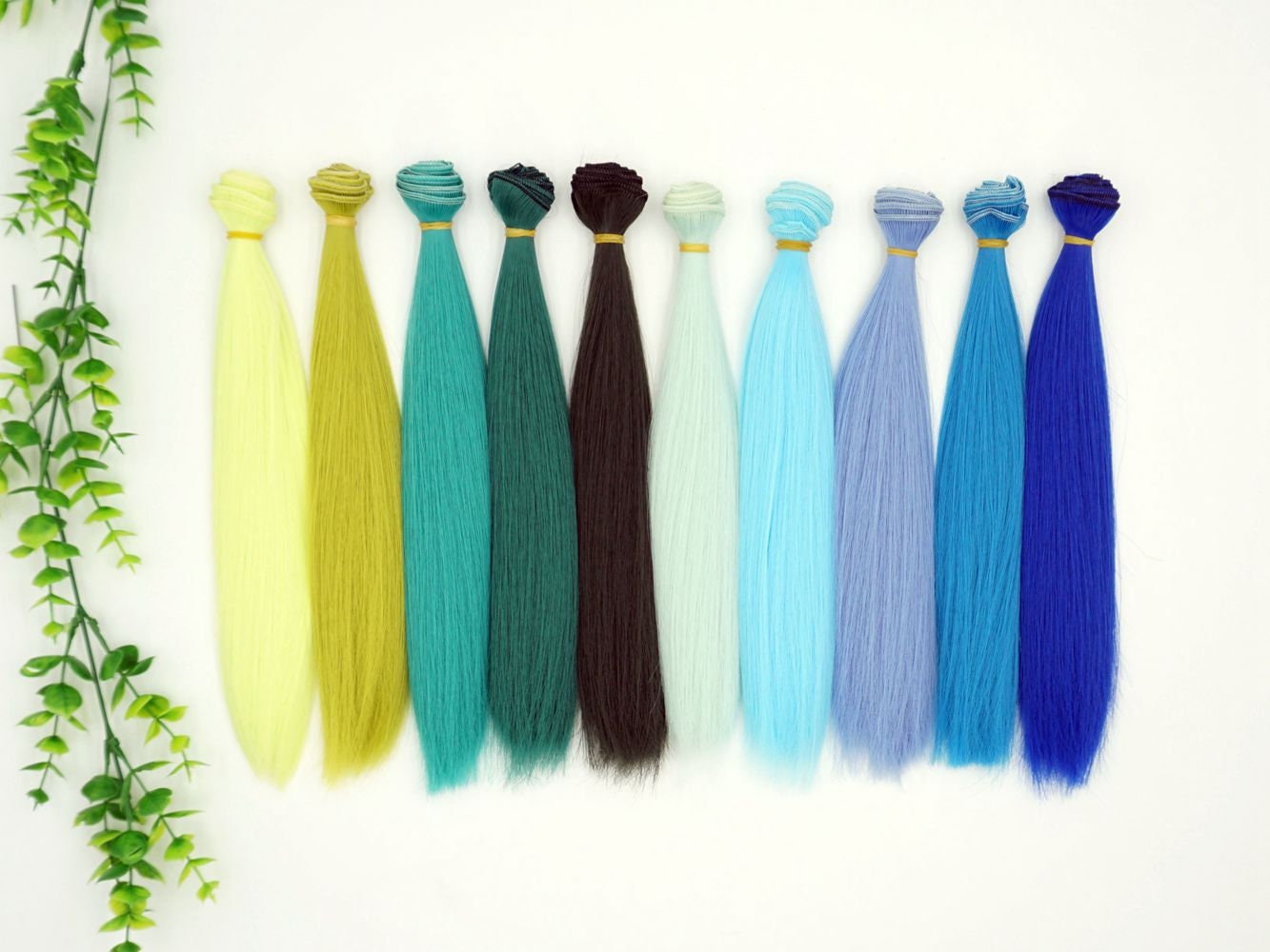  VILLCASE 15 Pcs Doll Hair Wefts for Doll Wig for Crafts DIY  Dolls Hair DIY Doll Wig DIY Craft Doll Hair Doll Hair Crafts Doll Wig Hair  Doll Wig Making Doll