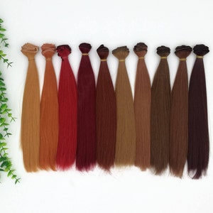 Doll Hair wefts for BJD/SD/Monster high/Blythe doll making custom dolls synthetic hair doll wig