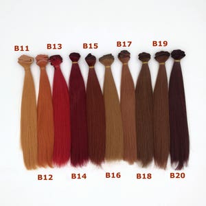 Doll Hair wefts for BJD/SD/Monster high/Blythe custom wig DIY image 2