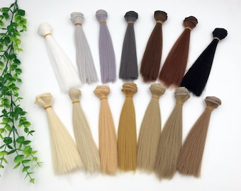 Doll Hair wefts for BJD/SD/Monster high/Blythe doll making custom dolls synthetic hair doll wig