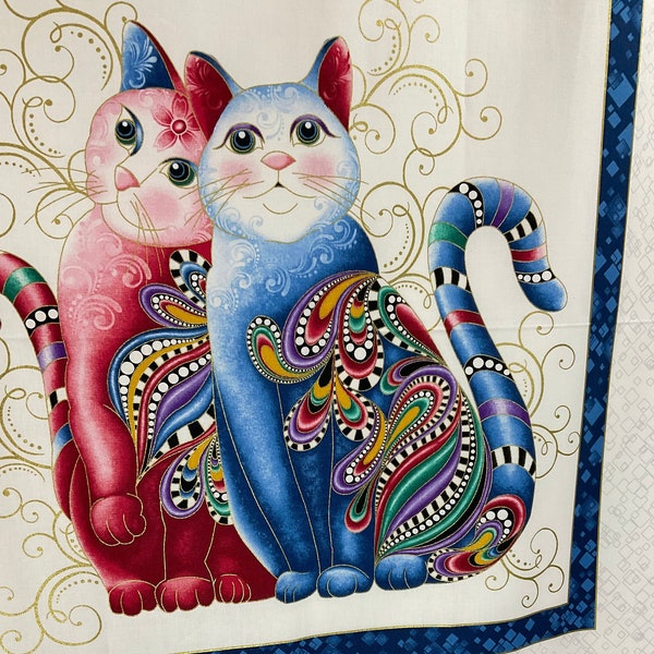 Cat - Tude II by Ann Lauer for Bernatex @Rezellequilts