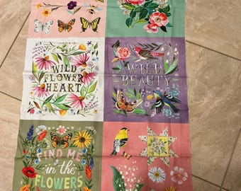 A WildFlower by Katie Daisy Panel @Rezellequilts